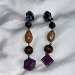 Elegant Multicolor Beaded Earrings